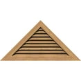 thumbnail image 1 of 80"W x 30"H Triangle Gable Vent (95"W x 35 5/8"H Frame Size) 9/12 Pitch: Unfinished, Functional, Smooth Western Red Cedar Gable Vent w/ 1" x 4" Flat Trim Frame, 1 of 12