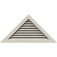 thumbnail image 1 of 80"W x 30"H Triangle Gable Vent (95"W x 35 5/8"H Frame Size) 9/12 Pitch: Primed, Functional, Smooth Pine Gable Vent w/ 1" x 4" Flat Trim Frame, 1 of 12