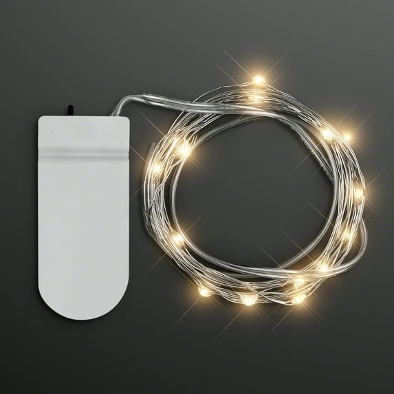 80" Warm White LED Battery Operated Craft String Lights
