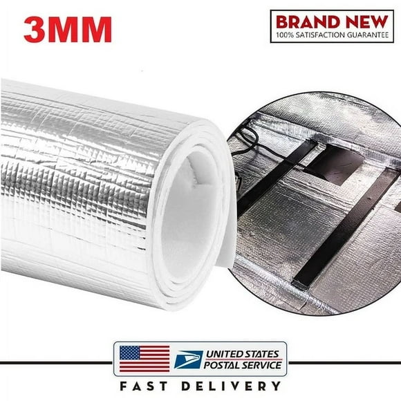 80"X40" Reflective Insulation Foam Core Radiant Barrier 3Mm For Car Suv Rv Cabin