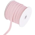 thumbnail image 1 of 80 Yards(73.15m)/Roll Cotton Tape Ribbons Herringbone Cotton Webbings 10mm Wide Flat Cotton Herringbone Cords for Knit Sewing DIY Crafts Light Pink Pink 1roll, 1 of 5