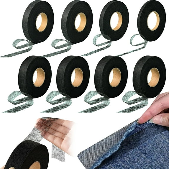 80 Yards Iron on Hemming Tape, 1 Rolls 0.39 inch Hem Tape No Sew, Iron on Tape for Hemming, Stitch Witchery Tape Sewing Tape, Fusible Tape Adhesive Wonder Web for Curtain, Pants, Clothes