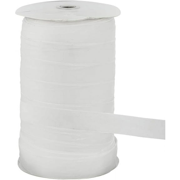 80 Yards White Nylon Velvet Ribbon Single Faced 1 inch Vintage Single Face Velvet Trim for Wedding Gift Wrapping Hair Bows Home Decorating 0.5mm Thick White