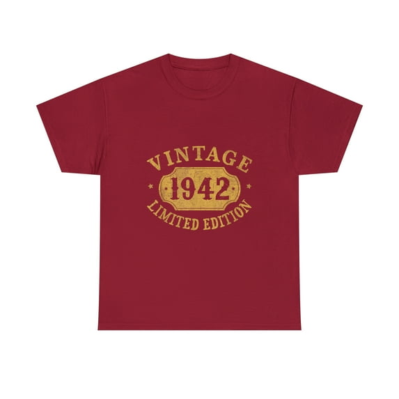 80 Years Old 80th Birthday Anniversary Vintage 1942 T-shirt