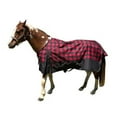 thumbnail image 1 of 80 in. Kratos Turnout Blanket 1200 Denier with 260 gm Lining, Red Bufalo, 1 of 1