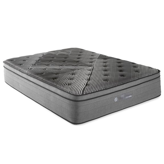 80 - inch Deep King Mattress with Silver Graphite - Noise Reduction and Movement Isolation - Nighttime Sleep - Undisturbed Rest