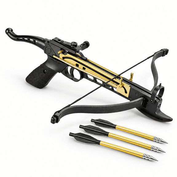 80 lbs Aluminum Self-Cocking Crossbow, Up to 160 FPS, for Outdoor Target Practice