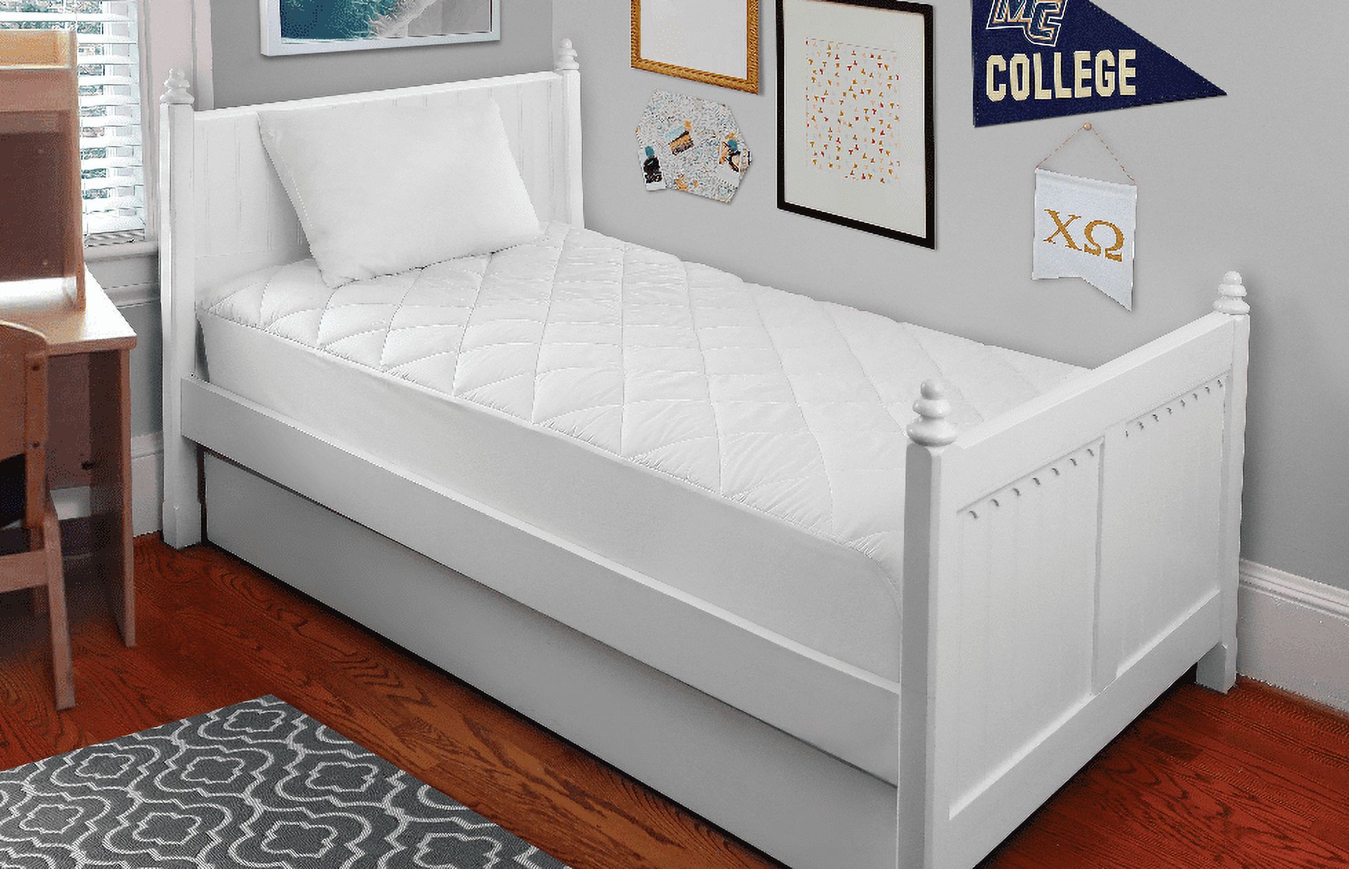 80% off Mainstays Holiday Bundle- Includes Standard Pillow and Twin-XL Mattress Pad - image 1 of 5