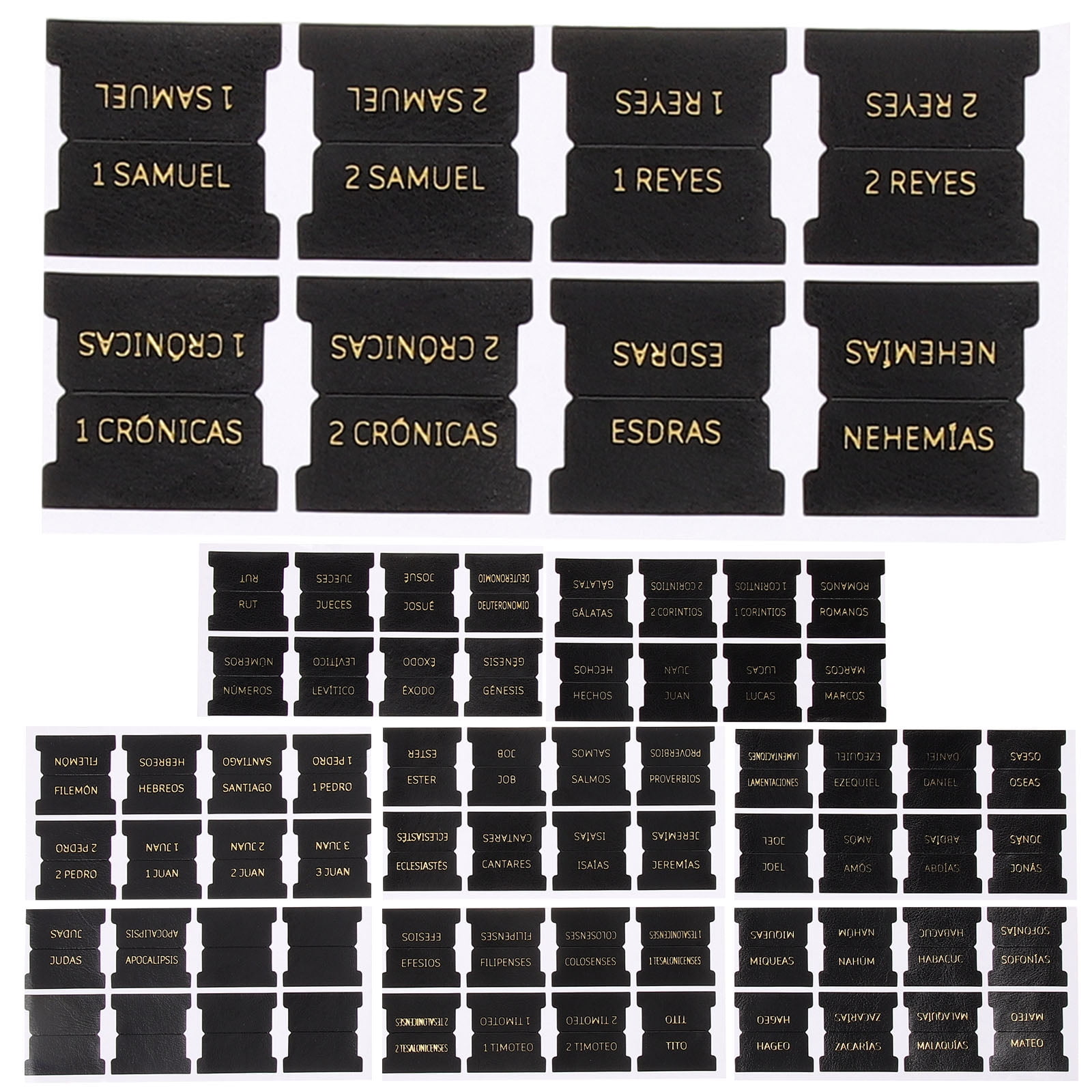 80 pcs Bible Book Tabs Blank Bible Tabs Bible Index Tabs Leather Bible