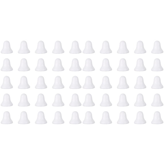 80 pcs Unfinished Bell Model DIY Bell Shape Painting Toys DIY Xmas Craft Materials