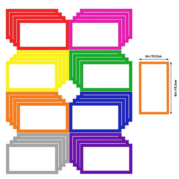 80 pieces Labels, Color-Coded Self-Adhesive Stickers for Boxes Organize Packing with Numbered/Blank Spaces for Kitchen, Bedroom, Fragile Items (8 Colors)