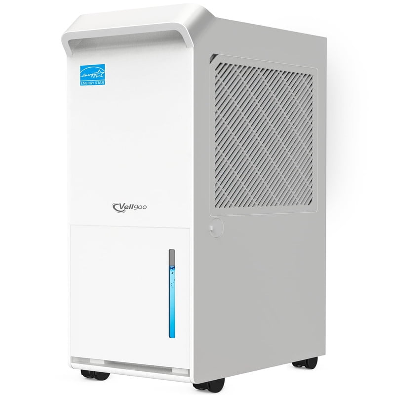80 pt. 5500 sq. ft. Energy Star Dehumidifier for Basement in White with Drain Hose