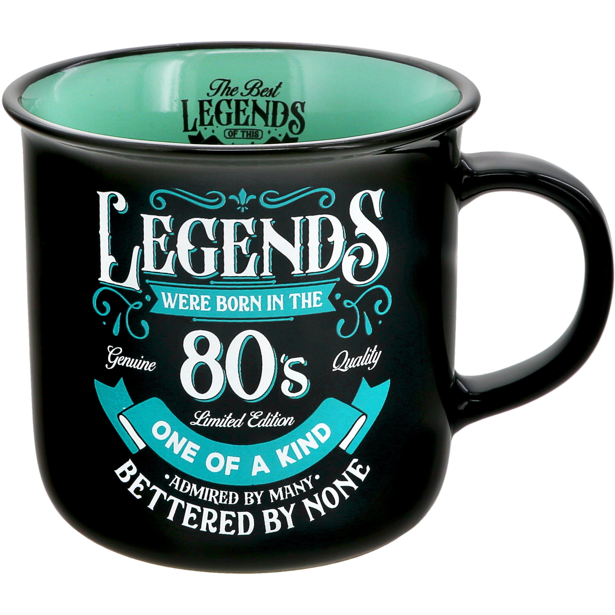 Pavilion Gift Company - Legends Were Born In The 80s - Ceramic 13-ounce  Campfire Mug, Double Sided Coffee Cup, Funny Birthday Gift For Women or  Men, 1 Count (Pack of 1), 3.75
