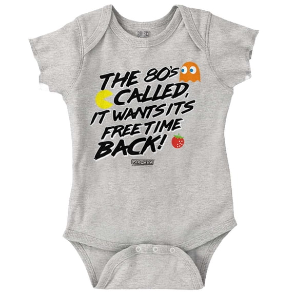 80's Called Wants Its Free Time Back Romper Boys or Girls Infant Baby Brisco Brands 12M