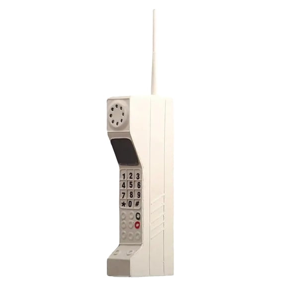 80's Cell Phone Desktop Ornament Brick Mobile Model Photography Props Fashioned Cellular Device Home Decoration Novelty Collectible Display Piece