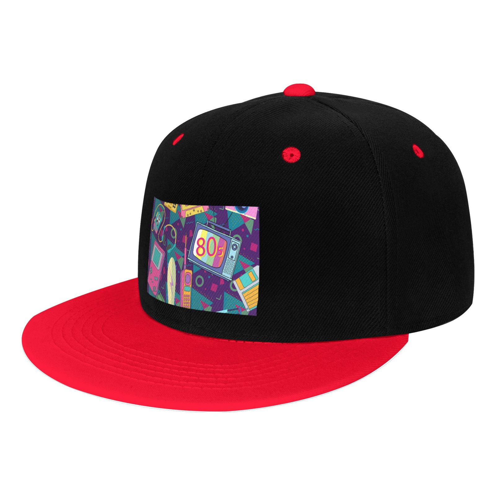 80s Vintage Snapback Style Hat Rad! 1980s-90s Shiny Pink Embroidered Spring Break Snapback  main image 4