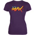 thumbnail image 1 of 80's Flashback To The Max Juniors Soft T Shirt Purple LG, 1 of 1