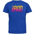 thumbnail image 1 of 80's Flashback Totally Rad Mens Soft T Shirt Royal X-LG, 1 of 1