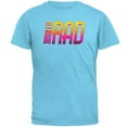 thumbnail image 1 of 80's Flashback Totally Rad Mens T Shirt Sky X-LG, 1 of 1