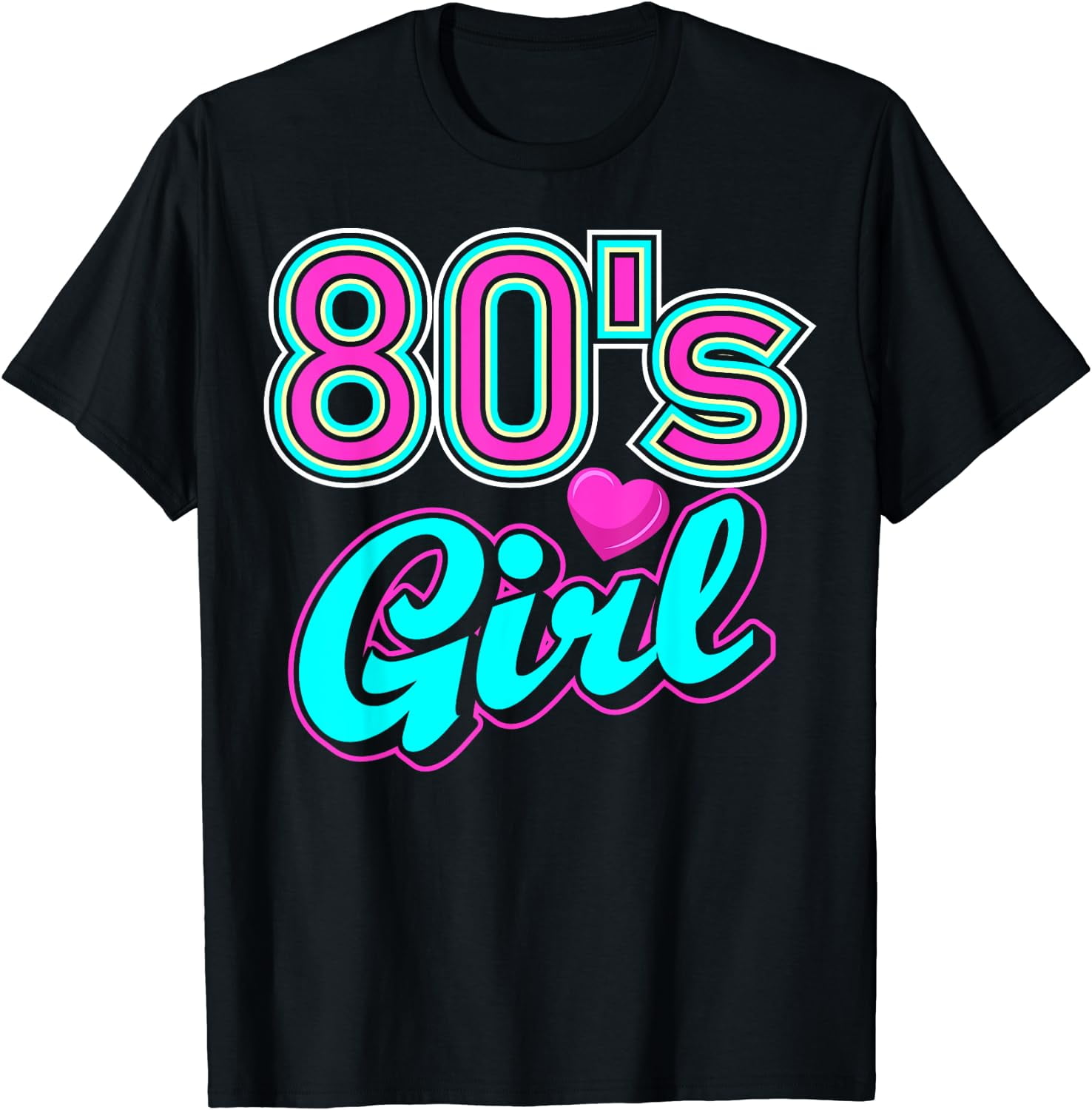 80's Girl Retro1980s Nineteen Eighties Vintage Throwback Pop T-Shirt ...