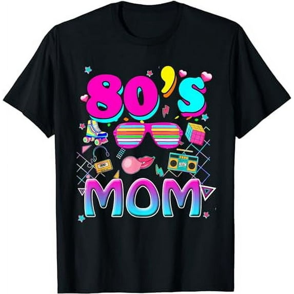 80's Mom Birthday Party Costume Retro Vintage Womens T-Shirt