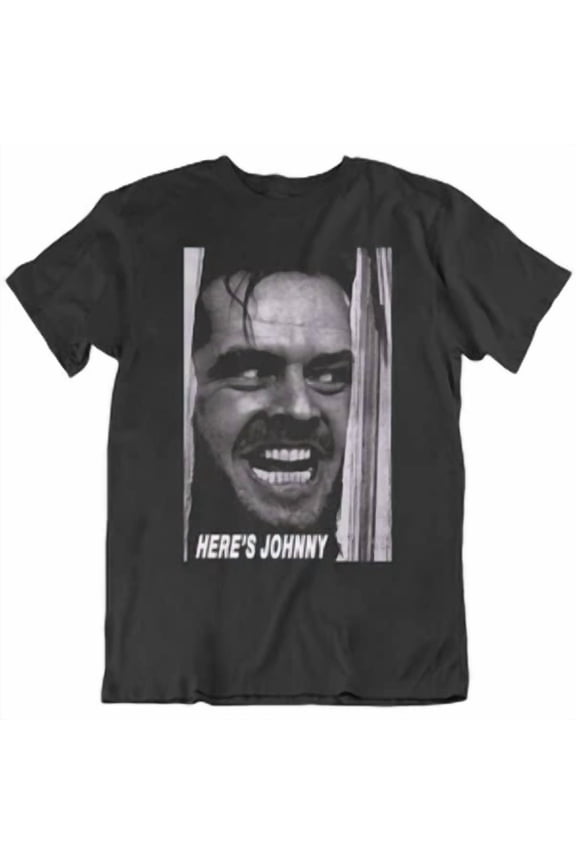 80's Movie The Shining Here's Johnny Retro Movie Poster T Shirt