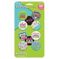 thumbnail image 1 of 80's Party Buttons, 10 Ct., 1 of 1