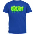 thumbnail image 1 of 80's Retro Flashback Grody Slime Mens Soft T Shirt Royal 3X-LG, 1 of 1