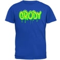 thumbnail image 1 of 80's Retro Flashback Grody Slime Mens Soft T Shirt Royal MD, 1 of 1