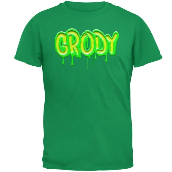 80's Retro Flashback Grody Slime Mens T Shirt Irish Green SM