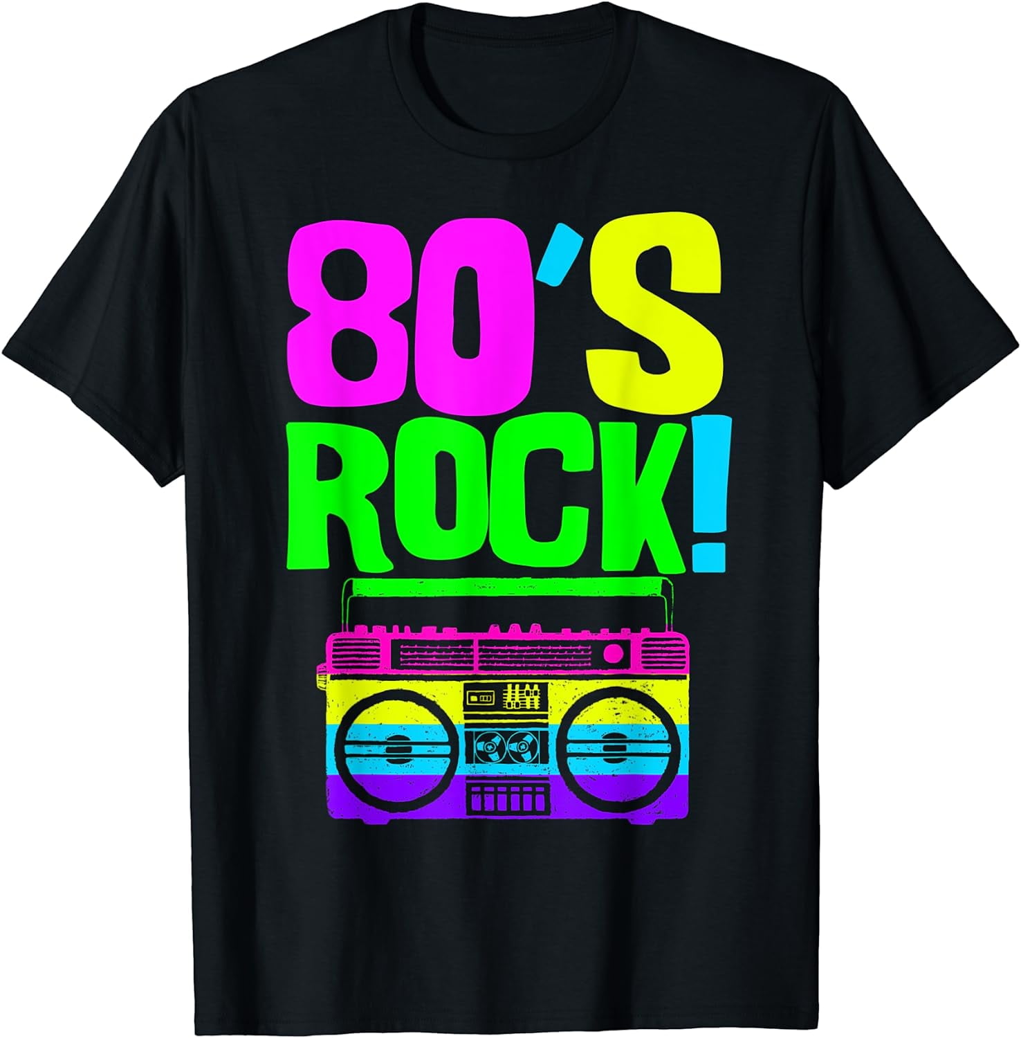 80's Rock! | Retro 80s Party Wear Outfit Shirt - Walmart.com