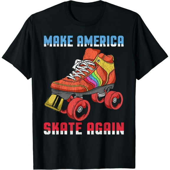 80's Rollerskates T Shirt Vintage Roller Skating Disco T-Shirt