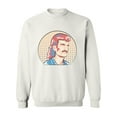 thumbnail image 1 of 80's Style Man Portrait Sweatshirt Men -Image by Shutterstock, Male Medium, 1 of 4