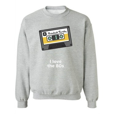 80's Throwback Love Sweatshirt Women -Image by Shutterstock, Female XX-Large