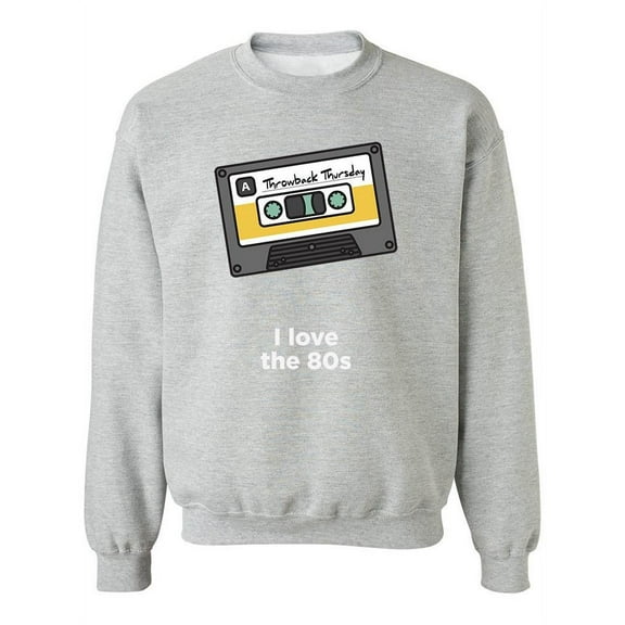 80's Throwback Love Sweatshirt Women -Image by Shutterstock, Female XX-Large