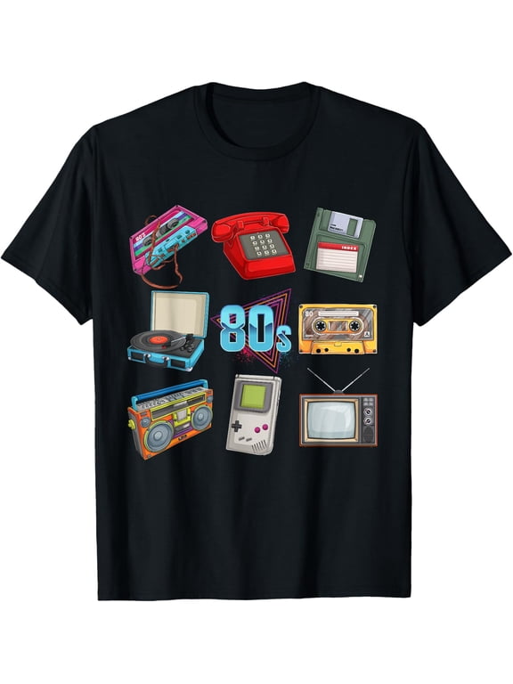 80's Throwback Retro Vintage Funny Party Cassette Tapes Men T-Shirt men and women can wear, black, white, gifts