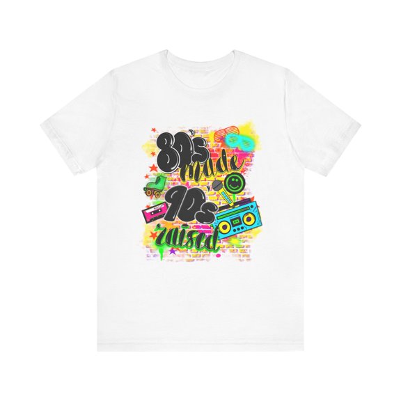 80's made 90's raised, retro airbrush graffiti design t-shirt Unisex Tee