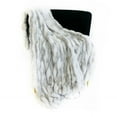 thumbnail image 1 of 80 x 110 in. Snow Chinchilla Faux Fur Luxury Throw Blanket, White & Silver, 1 of 1