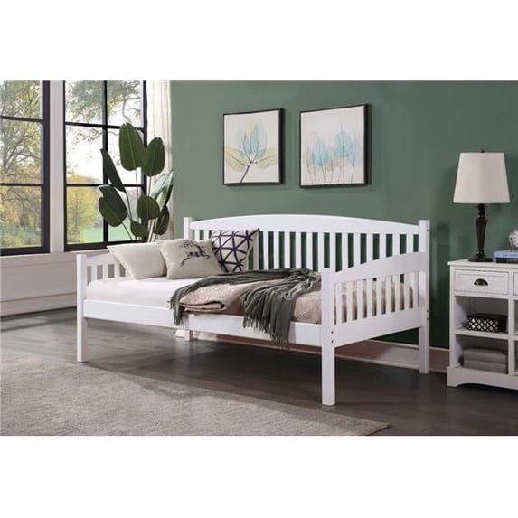 80 x 42 x 37 in. Caryn Daybed, White - Twin Size