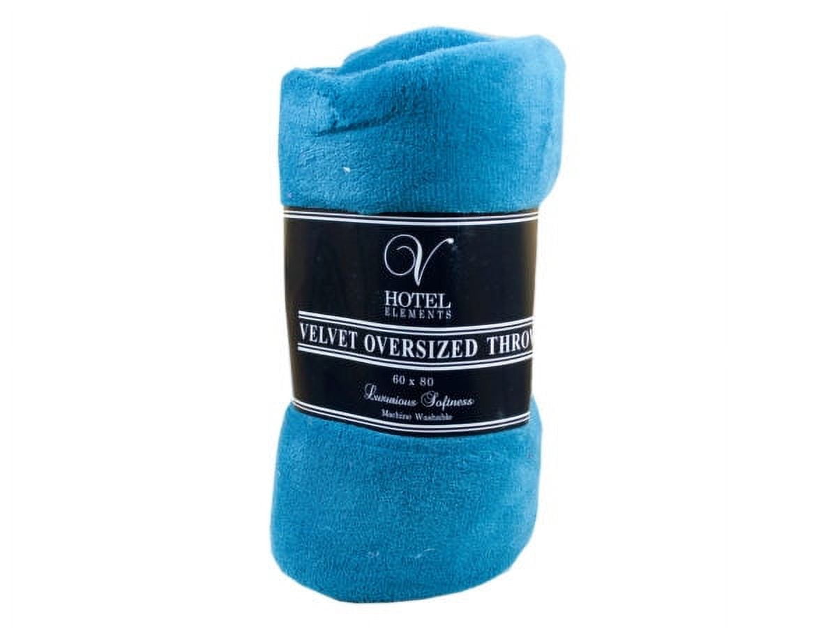 80 x 60 Oversized Velvet Throw Blanket in Assorted Colors Walmart
