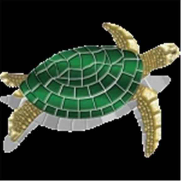 80 x 60 in. Turtle Mosaic Poolsaic Mat, Large