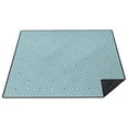thumbnail image 1 of 80”x 80”Extra Large Blue Geometry Picnic Blankets Waterproof Foldable Beach Blanket Sandproof,3-Layer Thicking Outdoor Packable Blanket for Camping, Park, Beach, Grass, Indoors, 1 of 6