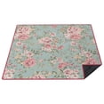 thumbnail image 1 of 80”x 80”Extra Large Floral Rose 2 Picnic Blankets Waterproof Foldable Beach Blanket Sandproof,3-Layer Thicking Outdoor Packable Blanket for Camping, Park, Beach, Grass, Indoors, 1 of 6