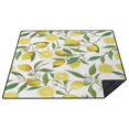 thumbnail image 1 of 80”x 80”Extra Large Lemon Picnic Blankets Waterproof Foldable Beach Blanket Sandproof,3-Layer Thicking Outdoor Packable Blanket for Camping, Park, Beach, Grass, Indoors, 1 of 6