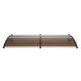 thumbnail image 1 of 80”x40” Polycarbonate Door Awning, UPF 50+ Sun Rain Snow Shield, Hollow Sheet Canopy for Window & Entryway Protection - Easy Install, 1 of 11