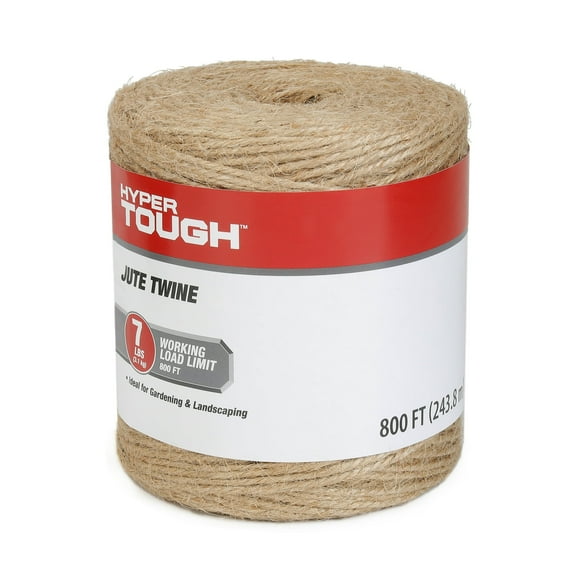 Hyper Tough 800 Feet Jute Twine, Natural