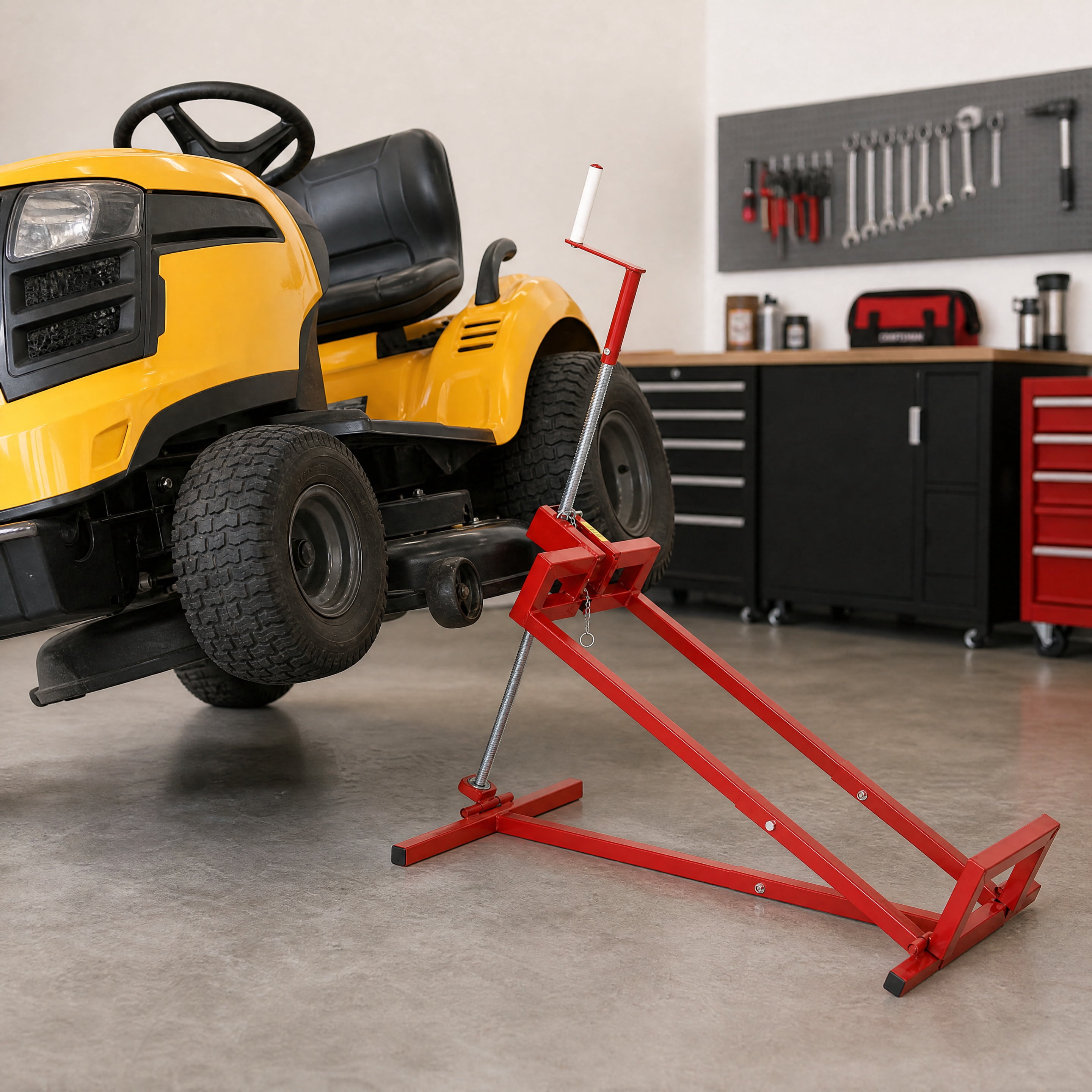 800 Lbs Capacity Lawn Mower Lift for Riding Tractors Universal Heavy ...