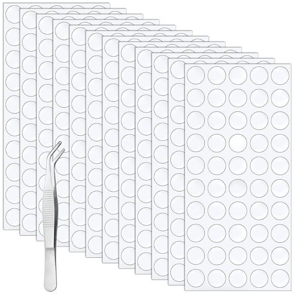 800 PCS Double Sided Adhesive Dots, Clear Removable Adhesive Points Dots,Round Sticky Tack Putty for Wall Hanging Festival Decoration,Waterproof Small Stickers for Christmas Festival Decoration(20mm)