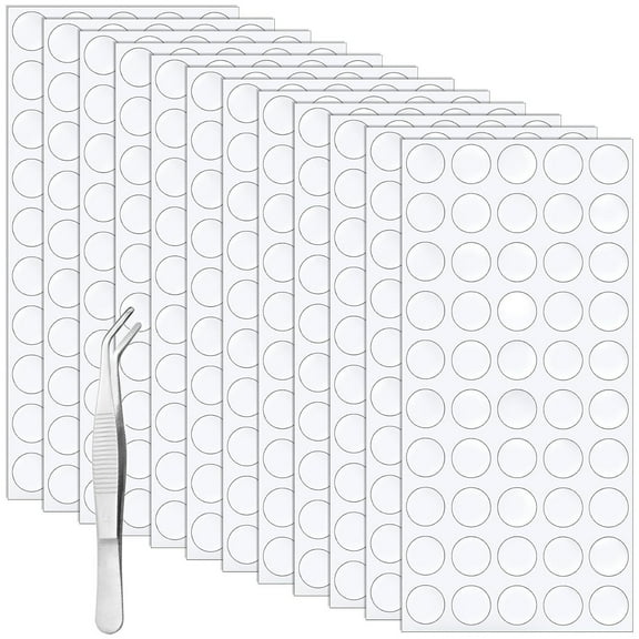800 PCS Double Sided Adhesive Dots, Clear Removable Adhesive Points Dots,Round Sticky Tack Putty for Wall Hanging Festival Decoration,Waterproof Small Stickers for Christmas Festival Decoration(20mm)