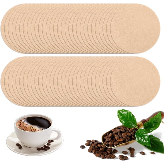 800 PCS Espresso Coffee Filters, 53 mm Round Coffee Filter Paper Unbleached Disposable Replacement Coffees Tea Filters for Coffees and Espresso Makers